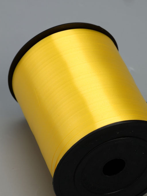 Лента для декора, подарков и шаров, жёлтый, 0.5 см × 500 м