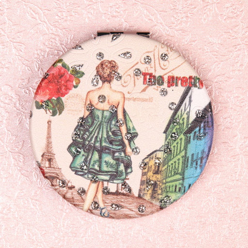 Зеркало карманное 7 см / GT357 /уп 50/300/ кожзам - Галеонтрейд фото 15