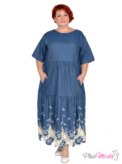 Платье Модель №1489 размеры 44-84 - Plusmoda фото 6