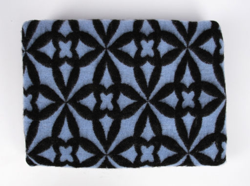 Одеяло п/шерсть 30% 190*200 "Калейдоскоп" пл 420 синий (Россия)