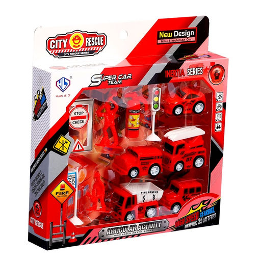 Машинки Пожарная служба, набор 5 шт., с аксессуарами - Simaland фото 6
