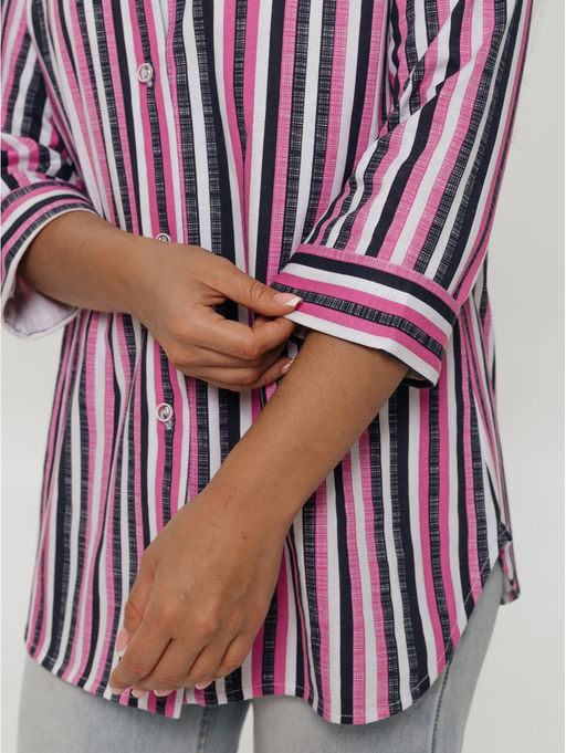 Жанетта туника женская (полоса синий) - Lovetex фото 53