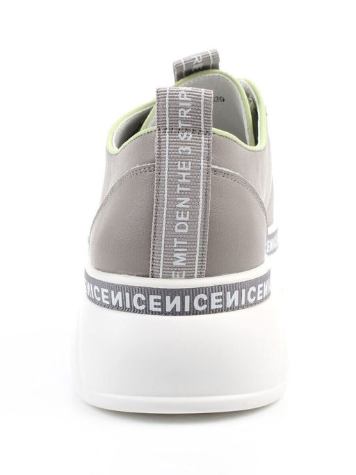 03-M27-25 GRAY Полуботинки женские (натуральная кожа)