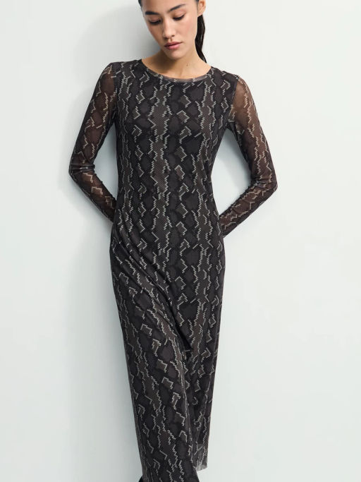 Платье миди с принтом / Zarina