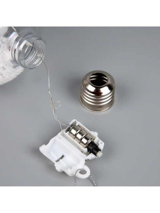 Ёлочный шар Зайка, 10х13 см, 1 LED, от батареек, свечение тёплое белое - Luazon lighting фото 11