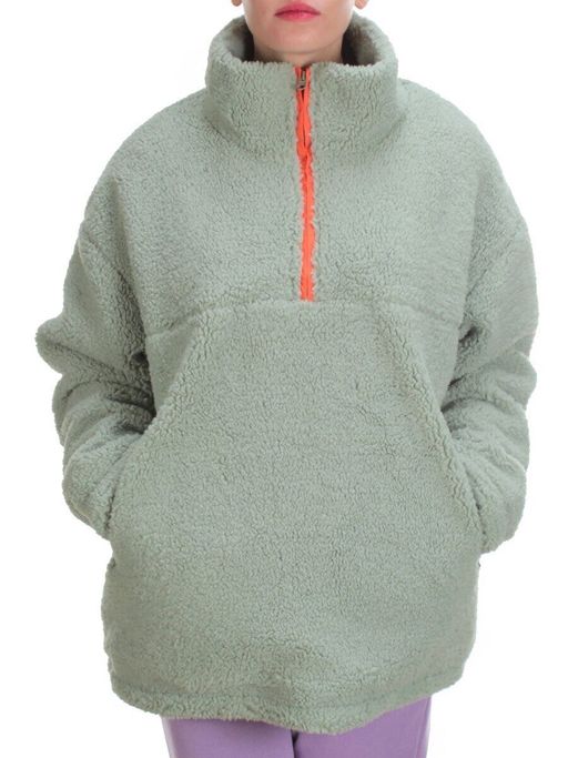 2568 MENTHOL Кофта плюшевая женская Тедди на синтепоне (50 гр. синтепон) - Fashion фото 2