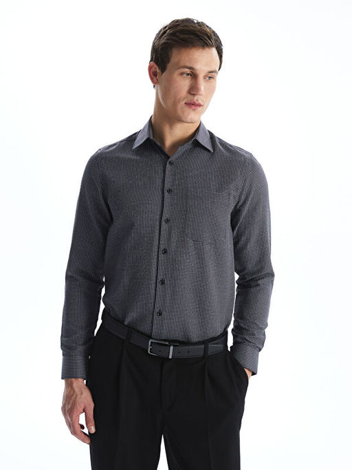 Regular Fit Uzun Kollu Ekose Erkek G?mlek