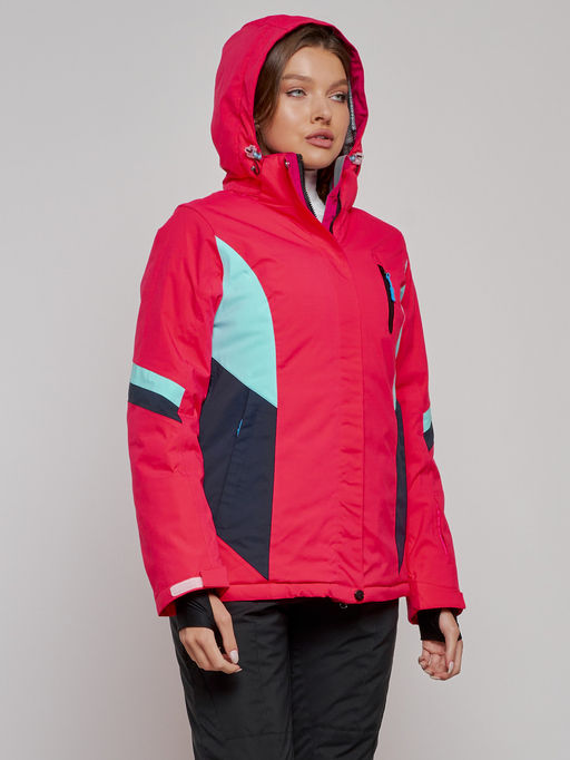 Горнолыжная куртка женская зимняя розового цвета 2201-1R - Chunmai фото 17
