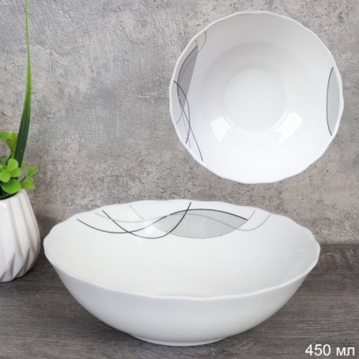 Тарелка глубокая суповая 152 мм 450 мл / HW60 (2029) /уп 6/72/