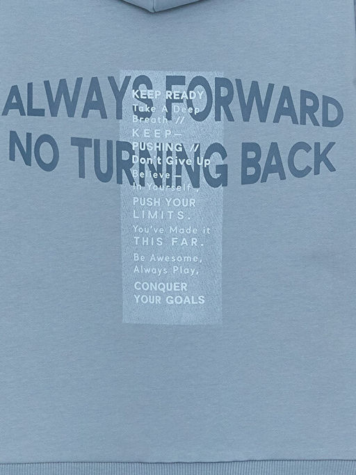 Kap??onlu Bask?l? Uzun Kollu Erkek ?ocuk Sweatshirt - Waikiki фото 3