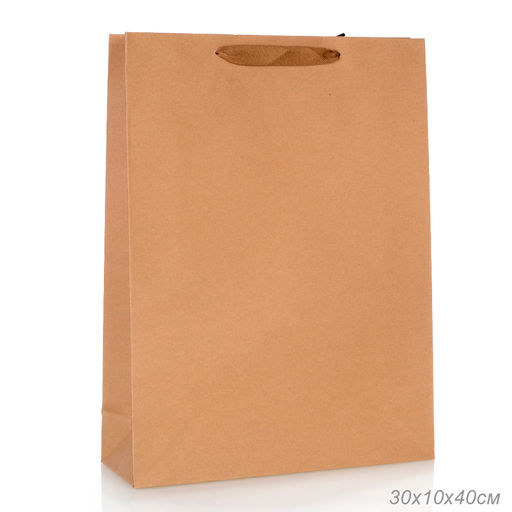 Цена за 12 шт. Пакет подарочный 40х30х10 см крафт / LT-211XL /уп 12/240/260 г - Галеонтрейд фото 2