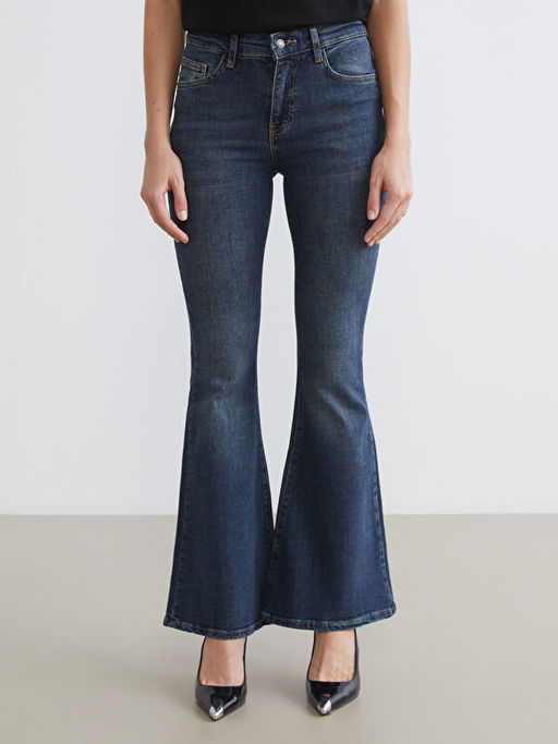 Flare Kad?n Jean Pantolon