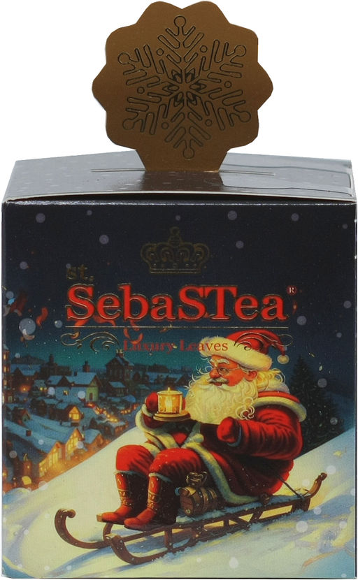 SebaSTea. Новый год. Ассорти-мини. Санта с фонарем карт.упаковка, 15 пак.