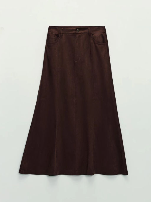 Юбка макси из искусственной замши ZR2604023503-27 / Zarina фото 8