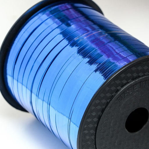 Лента для декора и подарков, синий, металлизированная, 0,5 см х 250 м - UPAK LAND фото 3