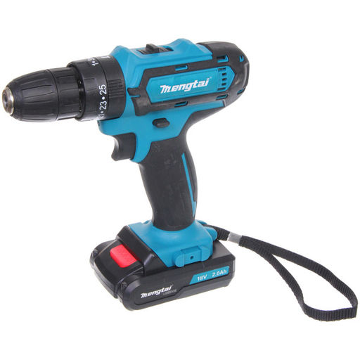 Дрель-шуруповерт аккумуляторная Mengtai (18В, 2,0Ач Li-ion аккум. 2шт, ЗУ) MGT-11
