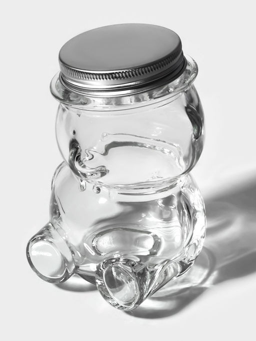 Баночка для мёда и варенья «Медвежонок», 170 мл, 7×10 см, стекло