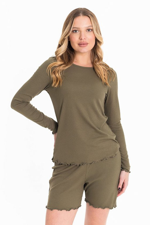 Костюм (футболка+шорты) М32146ВШа Хаки