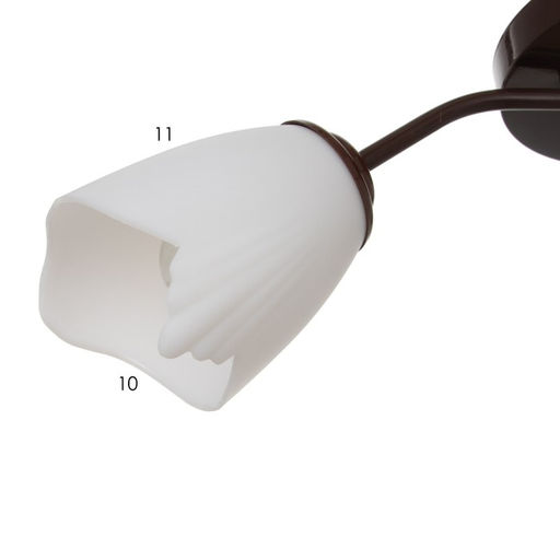 Люстра «Оникс» BayerLux 3×15 Вт E27, коричневый, 50×50×15 см