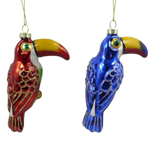 Украшение новогоднее "Тукан", L6,5 W4,5 H12,5 см, 2в.