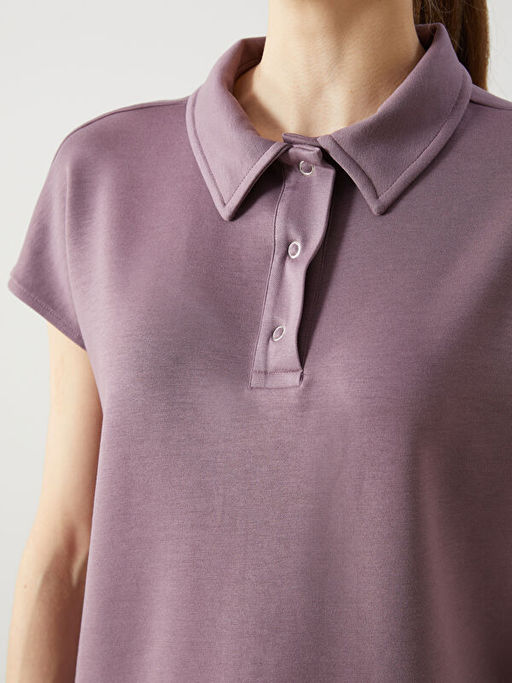 Polo Yaka Oversize Kad?n Ti??rt