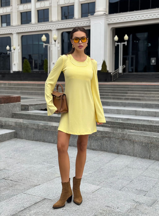 Платье AURA 3306-176 сливочное масло