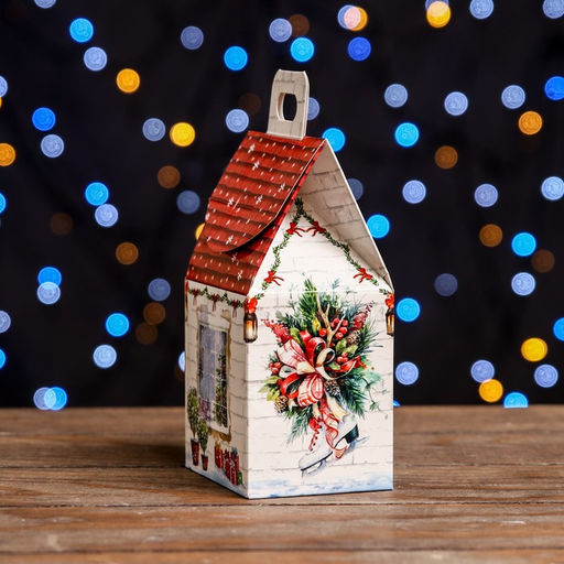 Цена за 5 шт. Подарочная коробка Домик Тёплая сказка,9,1 х 7 х 15,7 см - Simaland фото 5