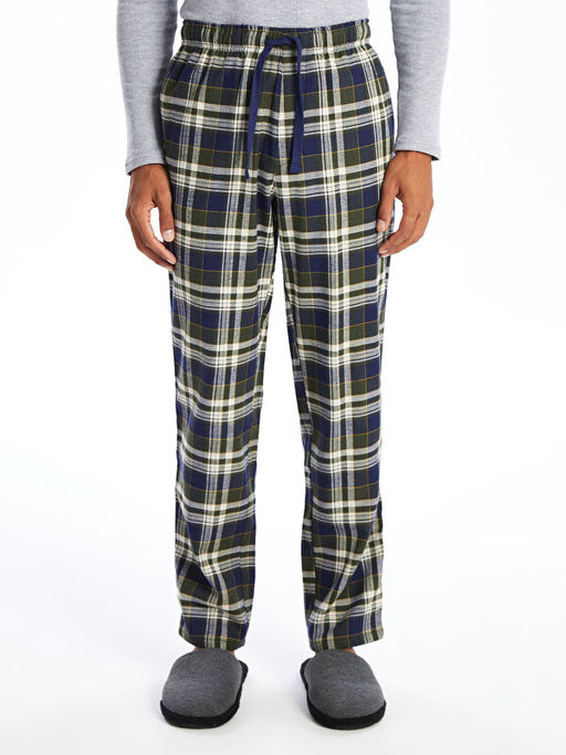 Standart Kal?p Ekose Erkek Pijama Alt