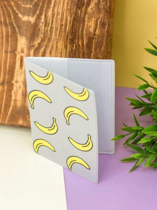 ОБЛОЖКА ДЛЯ ПАСПОРТА "Banana mood", плотность 600 мкм