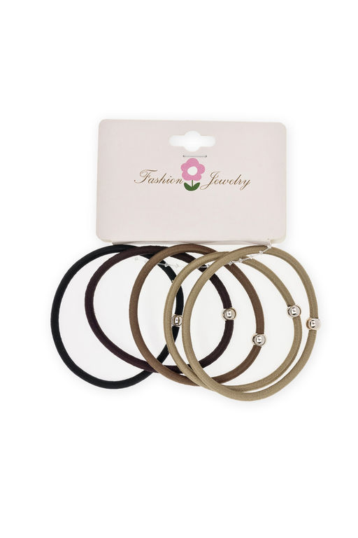 Резинки для волос 5 см (5 шт) SF-7809, ассорти №5 - Больше подарков фото 2