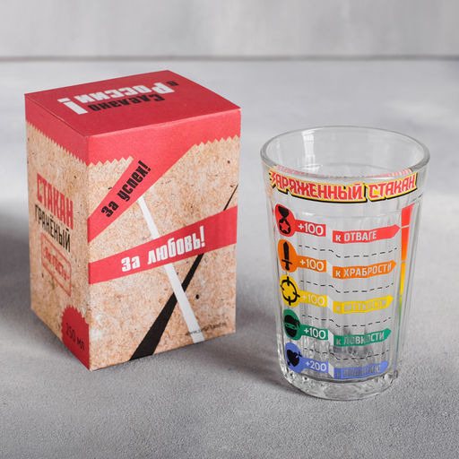 Стакан граненый Заряженный Стакан, 250 мл - Simaland фото 5