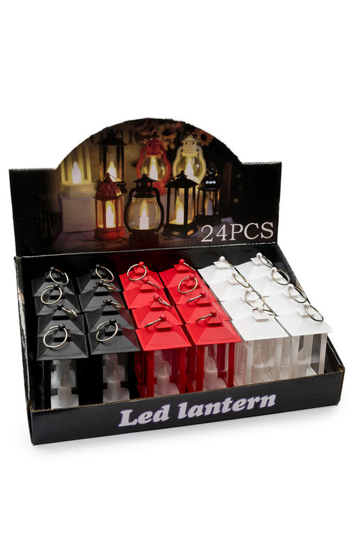 Набор фонариков светодиодных на батарейках 4,5*4,5*9 см (24 шт) SF-7553, №2 (теплый свет) - Больше подарков фото 2