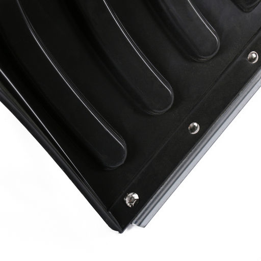 Лопата пластиковая, ковш 505 × 340 мм, с оцинкованной планкой, алюминиевый черенок, «Буран»