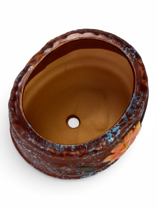 Декоративный горшок для цветов «Цветок», 8×10×10 см, керамический, Greengo