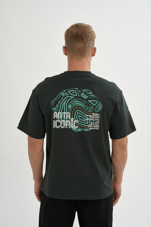 Футболка Темно-зеленый ANTA ICONIC SS Tee  фото 5