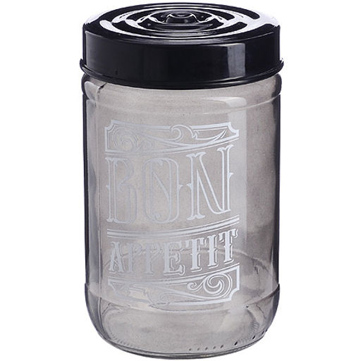 80762 Банка для сыпучих 660 мл. черная MB (х12)