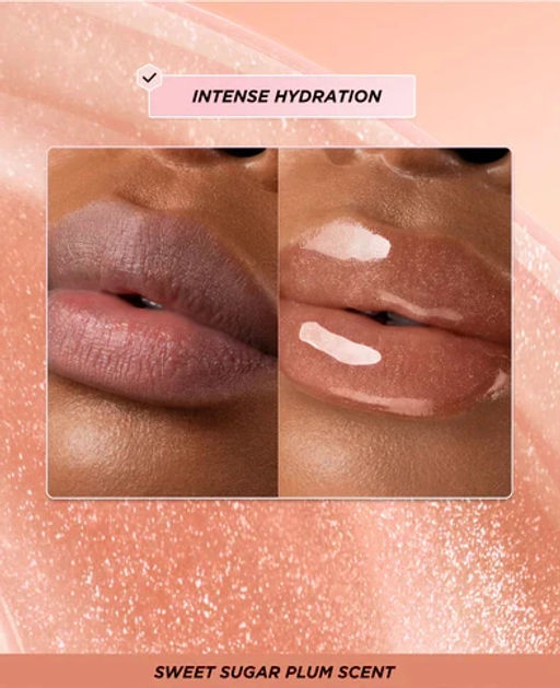 Gisou МАСЛО-БЛЕСК ДЛЯ ГУБ "Глазированная слива" Honey Infused Lip Oil in Glazed Plum, 8ml