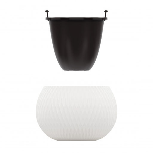 Кашпо "Жемчужина" 4л (белый) М8722