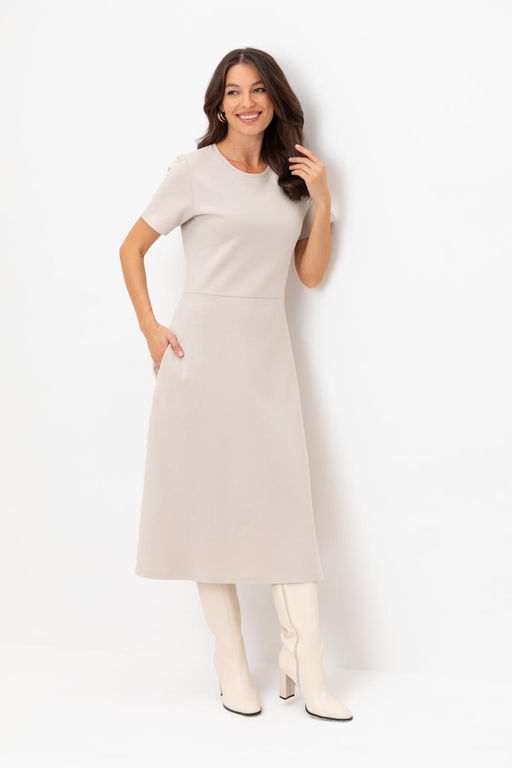 ЕВТ 5064/кремовый платье жен