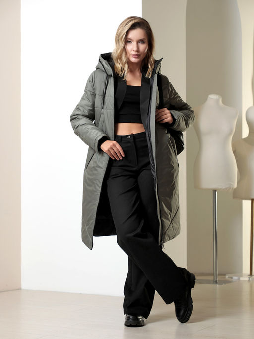 25403 Пальто т.оливковый