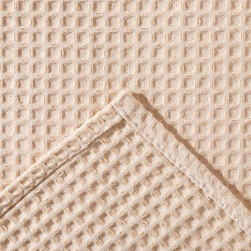 Полотенце вафельное Этель 70х140 см. цвет бежевый, 100% хлопок, пл 240 г/м2  фото 3