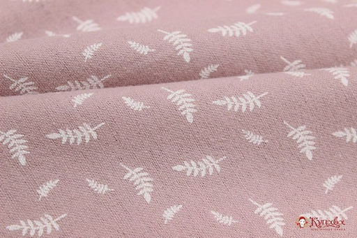 Теплый хлопок Мелкие листочки на розовой дымке, ш.1.5м, хлопок-100%, 160гр/м.кв - Купава фото 2