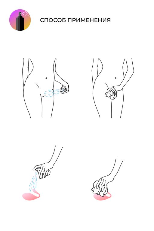 Очищающий клинер-спрей для ухода за телом и интимными игрушками с ароматом клубники - Siberina фото 12