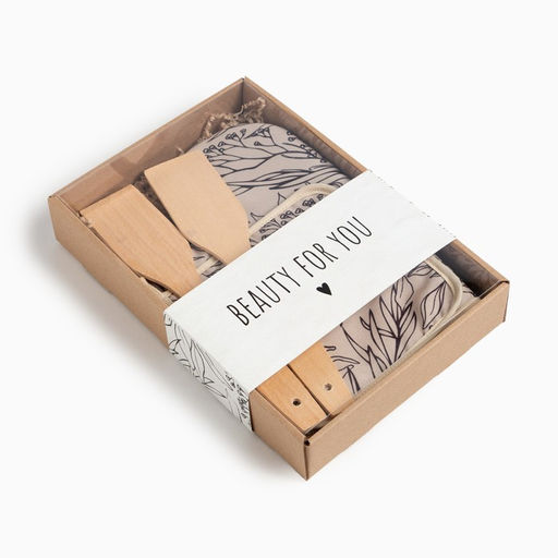 Набор подарочный Доляна Beauty for you: варежка 20х28 см, прихватка 17х17 см, 2 лопатки  фото 8