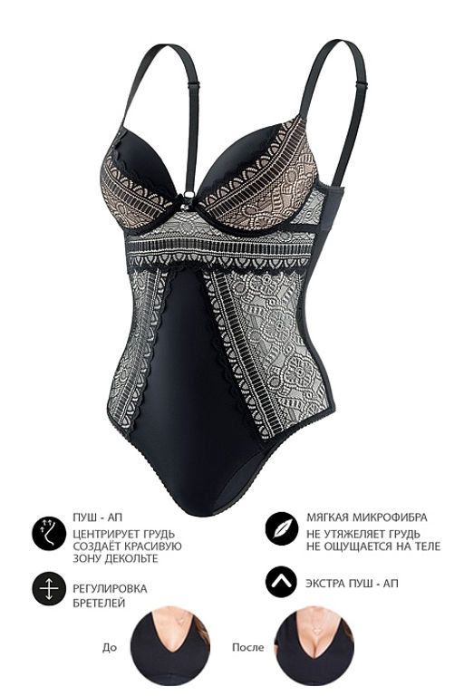 Боди BD19 Черный