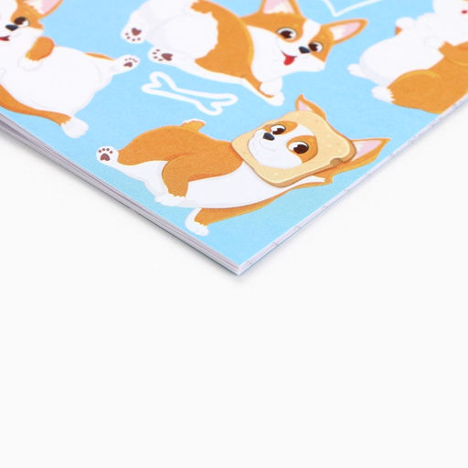 Цена за 3 шт. Блокнот А6, 12 листов «Корги»