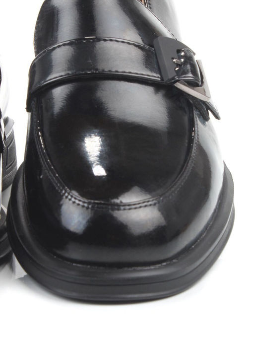 03-PDEB102-3 BLACK Лоферы женские (натуральная кожа)