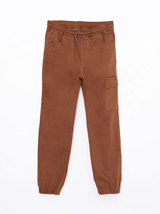 Beli Lastikli Basic Gabardin Erkek ?ocuk Kargo Pantolon