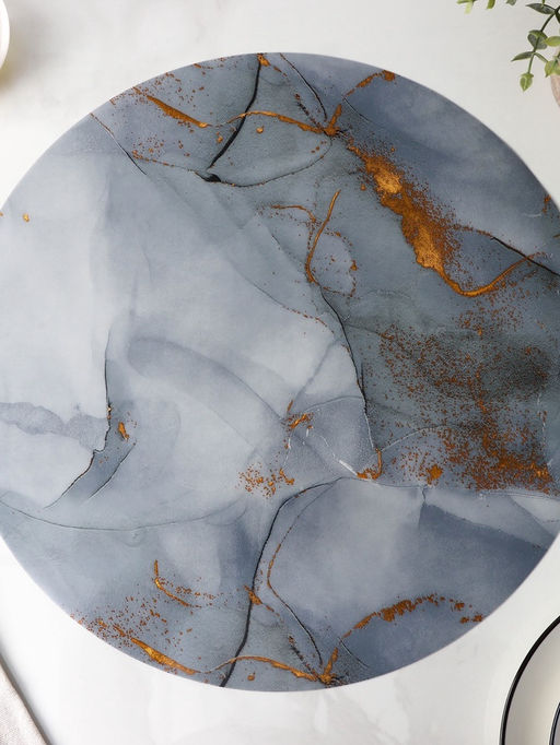 Цена за 12 шт. Салфетка сервировочная на стол Камень, d=38 см, цвет серый - Simaland фото 9