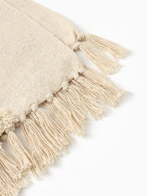 Плед «Этель», 125×150 см, с таффингом, бежевый